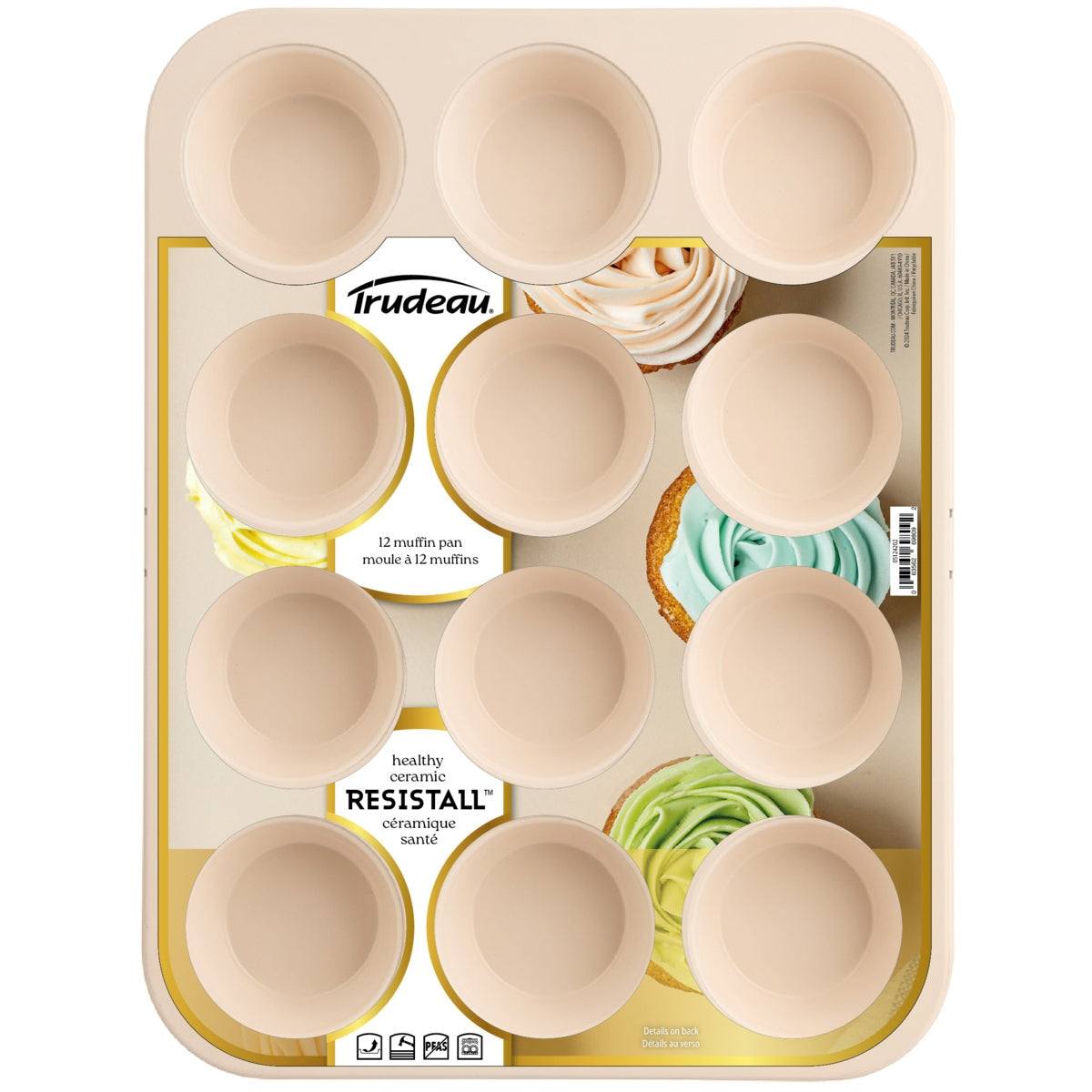 Resistall 12ct Muffin Pan Metal
